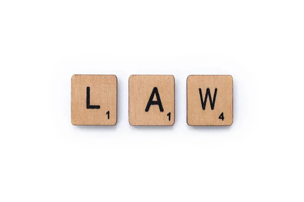 The word LAW — Stock Photo, Image