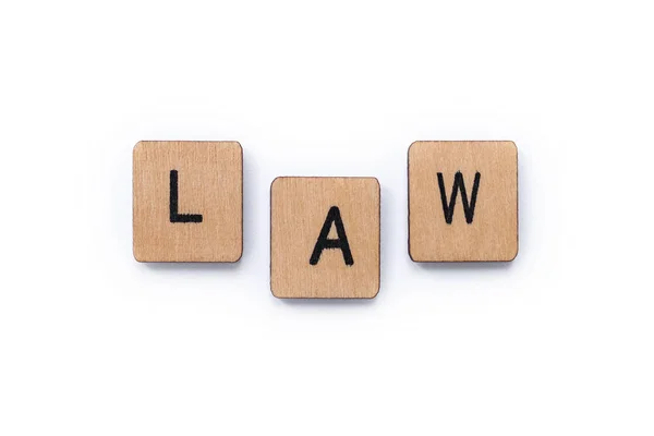 The word LAW — Stock Photo, Image