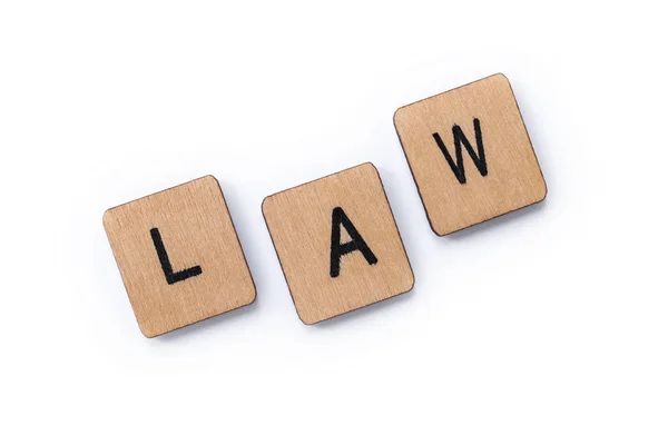 The word LAW — Stock Photo, Image