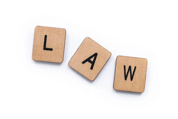 The word LAW — Stock Photo, Image