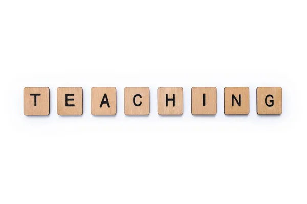 The word TEACHING — Stock Photo, Image