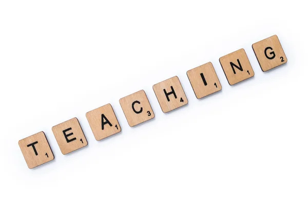 The word TEACHING — Stock Photo, Image