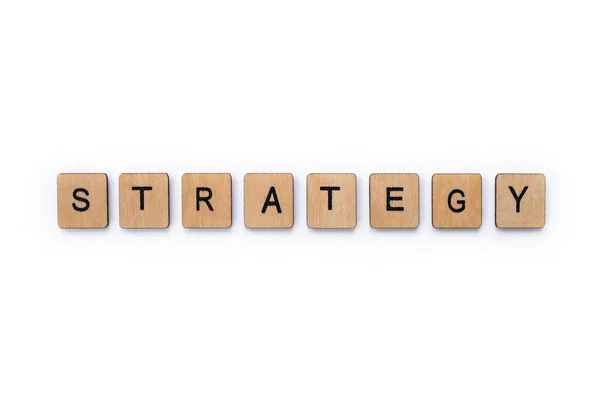 La parola Strategia — Foto Stock