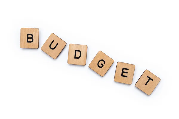 The word BUDGET — Stock Photo, Image