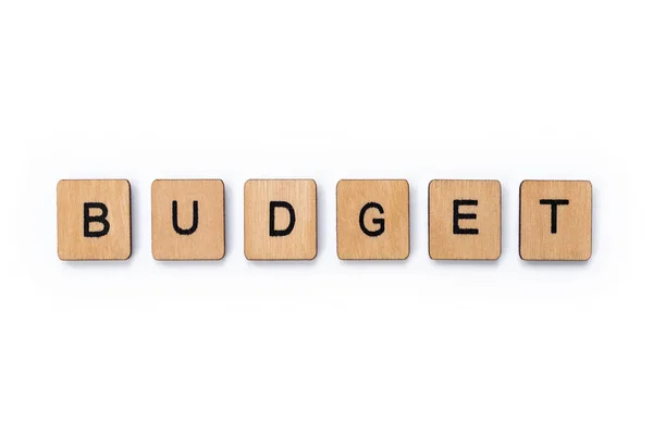 The word BUDGET — Stock Photo, Image