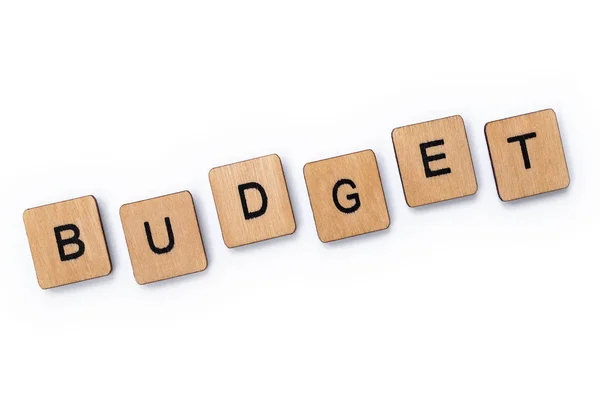 The word BUDGET — Stock Photo, Image