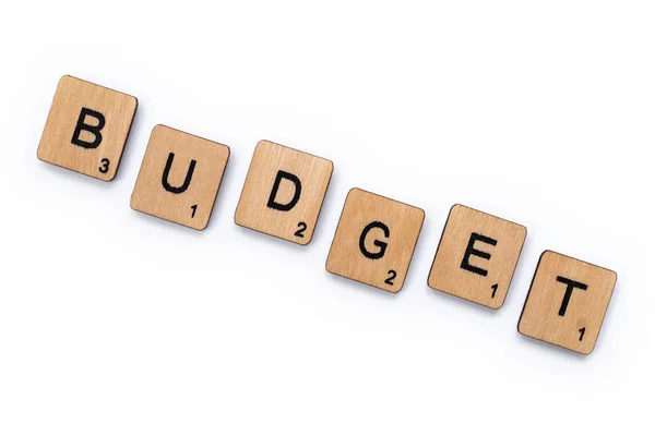 The word BUDGET — Stock Photo, Image