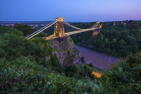 Ponte da suspensão de Clifton em Bristol — Fotografia de Stock