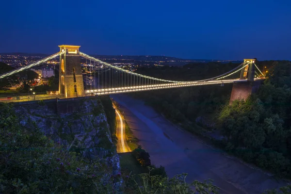 Ponte da suspensão de Clifton em Bristol — Fotografia de Stock