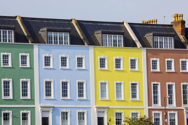 Casas adosadas multicolores en Bristol — Foto de Stock