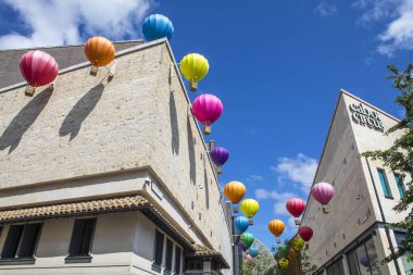 Hot Air Balloons at Cabot Circus in Bristol clipart
