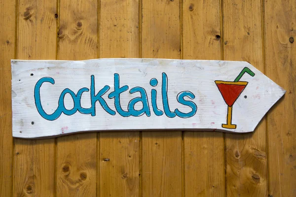 Cocktails Sign — Stock Photo, Image