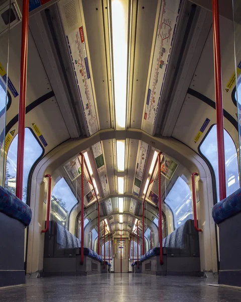 Train Carriage on the Central Line — Stock Photo, Image