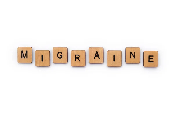 The word MIGRAINE — Stock Photo, Image