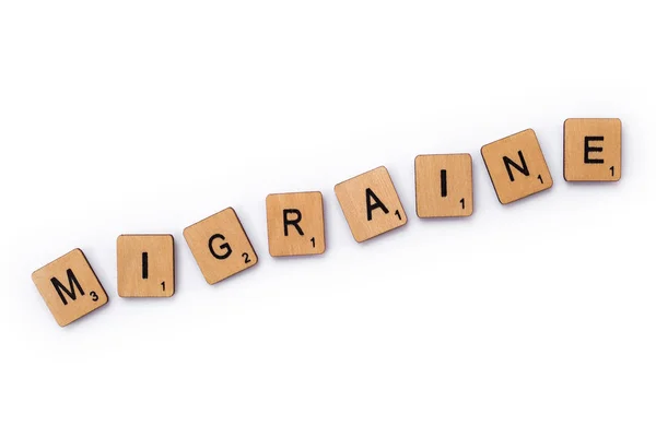 The word MIGRAINE — Stock Photo, Image