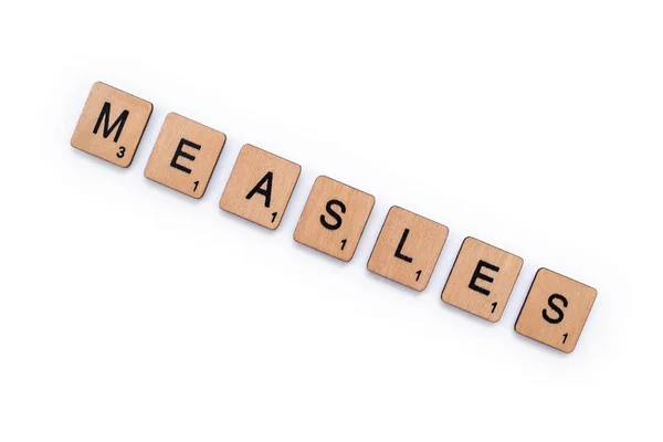 The word MEASLES — Stock Photo, Image