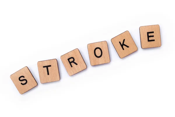 Słowo Stroke — Zdjęcie stockowe