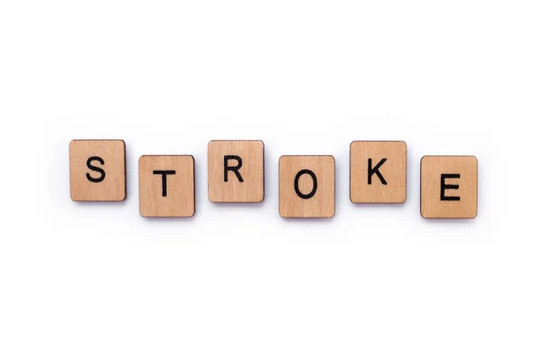 Ordet stroke — Stockfoto