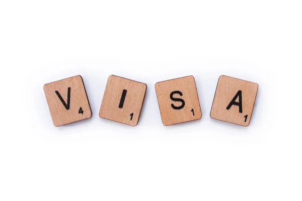 Ordet visum — Stockfoto