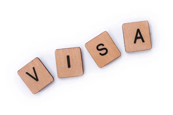 Ordet visum — Stockfoto