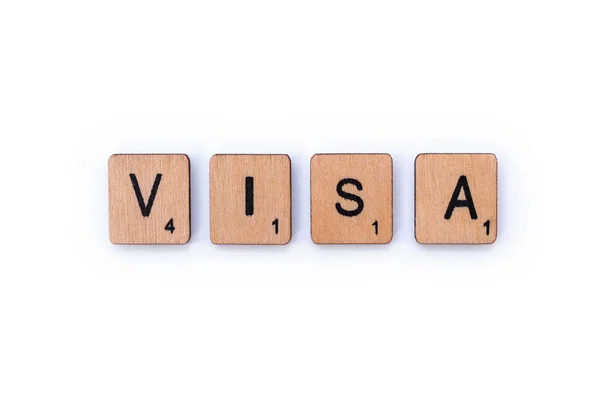 Kelime Visa — Stok fotoğraf