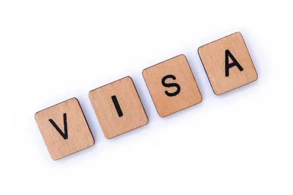 Kelime Visa — Stok fotoğraf