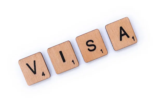 The word VISA — Stock Photo, Image