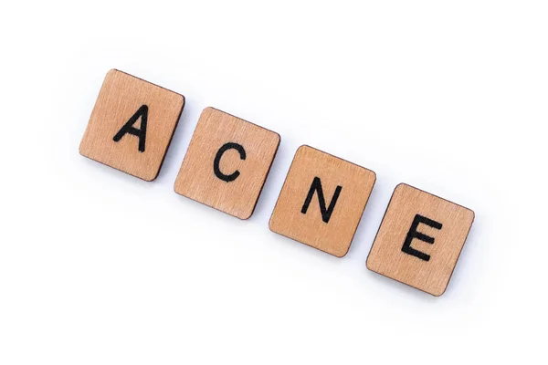 La palabra ACNE —  Fotos de Stock