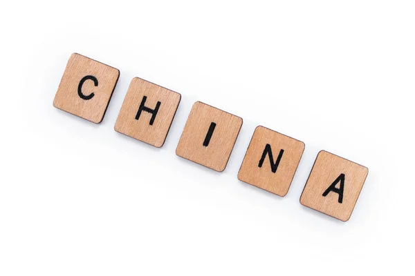Słowo Chiny — Zdjęcie stockowe
