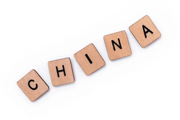 Het woord China — Stockfoto