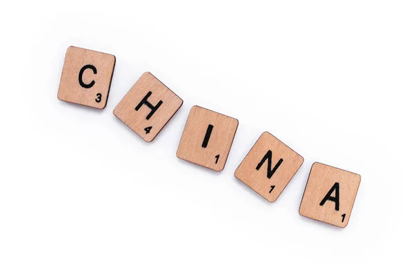 La palabra CHINA — Foto de Stock