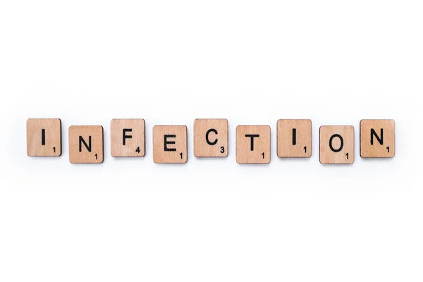 La palabra INFECCIÓN — Foto de Stock