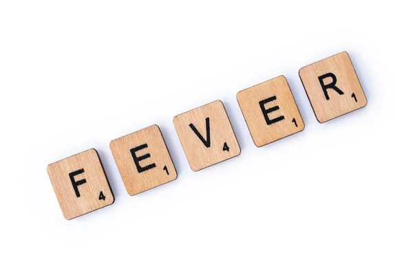 Η λέξη πυρετός — Φωτογραφία Αρχείου