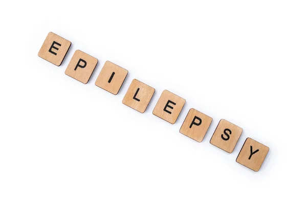 Epilepsy这个词 — 图库照片