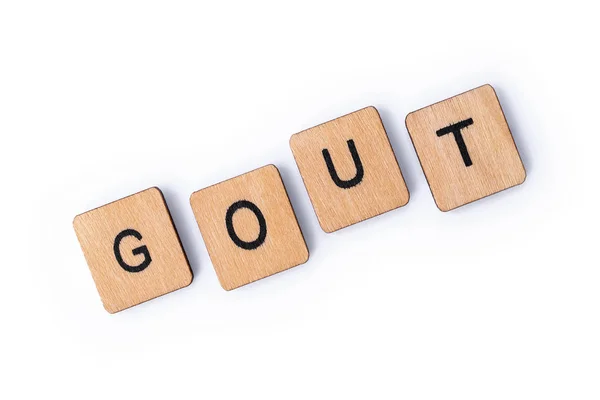 La palabra GOUT — Foto de Stock