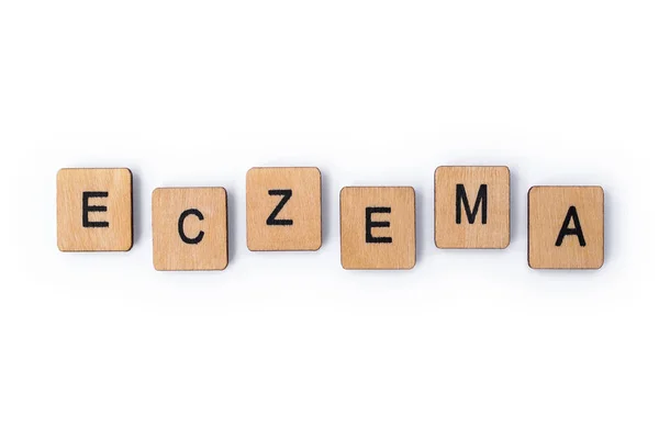 La palabra ECZEMA — Foto de Stock