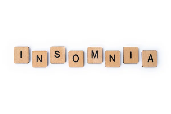 The word INSOMNIA — Stock Photo, Image