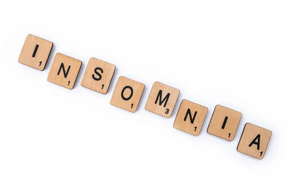 The word INSOMNIA — Stock Photo, Image