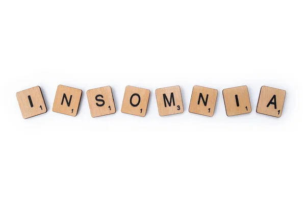 The word INSOMNIA — Stock Photo, Image