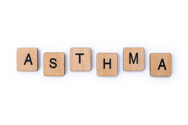 Das Wort Asthma — Stockfoto