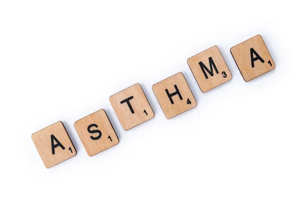 Das Wort Asthma — Stockfoto