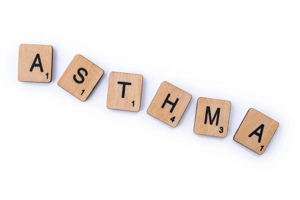 Das Wort Asthma — Stockfoto