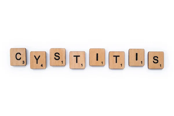 The word CYSTITIS — Stock Photo, Image