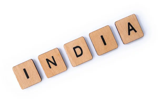 The word INDIA — Stock Photo, Image