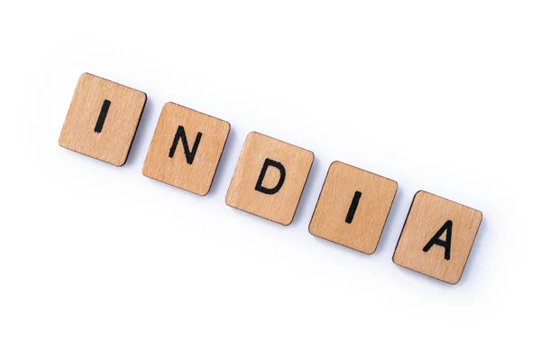 The word INDIA — Stock Photo, Image
