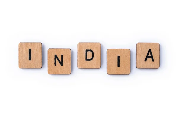 The word INDIA — Stock Photo, Image