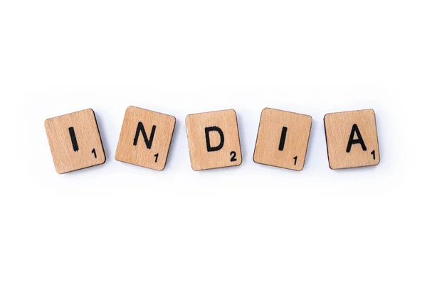 The word INDIA — Stock Photo, Image