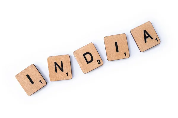 The word INDIA — Stock Photo, Image