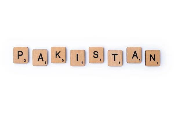 La palabra PAKISTÁN — Foto de Stock