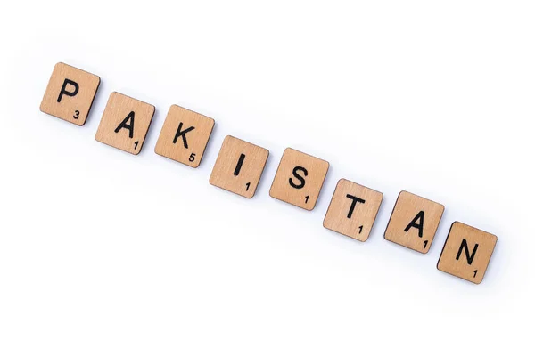 Het woord Pakistan — Stockfoto